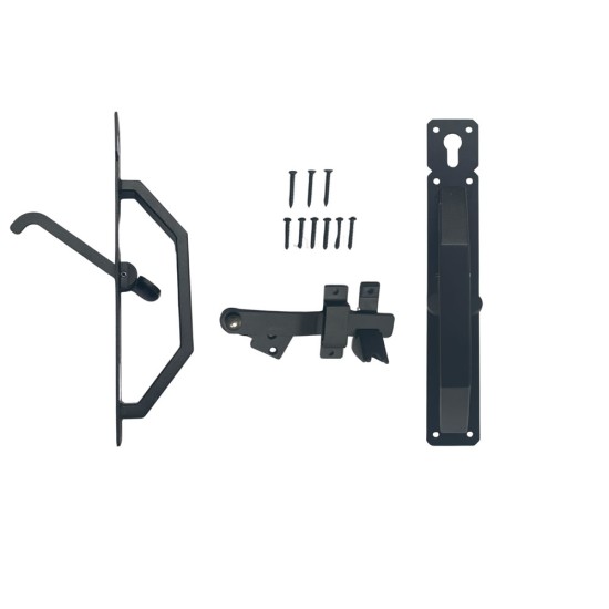 Suffolk Latch for the Sonra Euro Cylinder Long Throw Dead Lock - Black