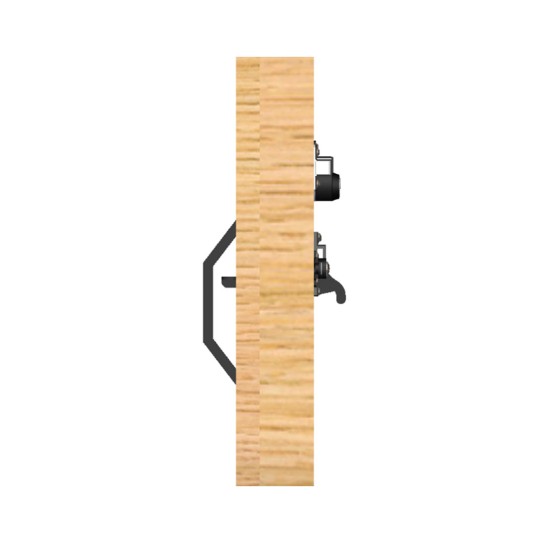Suffolk Latch for the Sonra Rim Cylinder Long Throw Dead Lock - Black