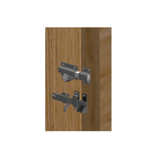 Suffolk Latch for the Sonra Rim Cylinder Long Throw Dead Lock - Light Grey