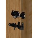 FG Double Locking Rim Throw Lock for 70mm Gate Black Plus Suffolk Latch